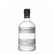 Bottle of Leopold's Small Batch Gin featuring clear glass, label, and cap, showcasing Leopold's premium non-agency gin.
