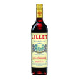 Bottle of Lillet Rouge, a non-agency spirit from Lillet, displayed with its red-hued liquor and elegant label.