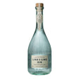 Bottle of Lind & Lime Non Agency Gin with a clear label, featuring lime illustrations and a sleek glass bottle design.
