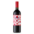 Lucky Pom Pom Merlot red wine bottle by Pattison & Co with a colorful label featuring playful pom-pom graphics.