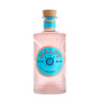 Bottle of Malfy Gin Rosa, a pink gin with vibrant color, featuring the Malfy brand label and botanical accents on the label.