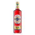 Bottle of Martini Vibrante Vermouth in a clear glass bottle with a colorful label, showcasing non-agency spirits.