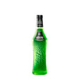 Bright green bottle of Midori Melon non-agency liqueur with label and cap visible, showcasing vibrant melon flavor.