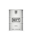Neft White Barrel Vodka bottle with clear label and minimalist design, showcasing its premium non-agency vodka branding.