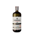 Bottle of Normandie Gin's Normindia non-agency gin with clear label, dark glass bottle, and elegant design.