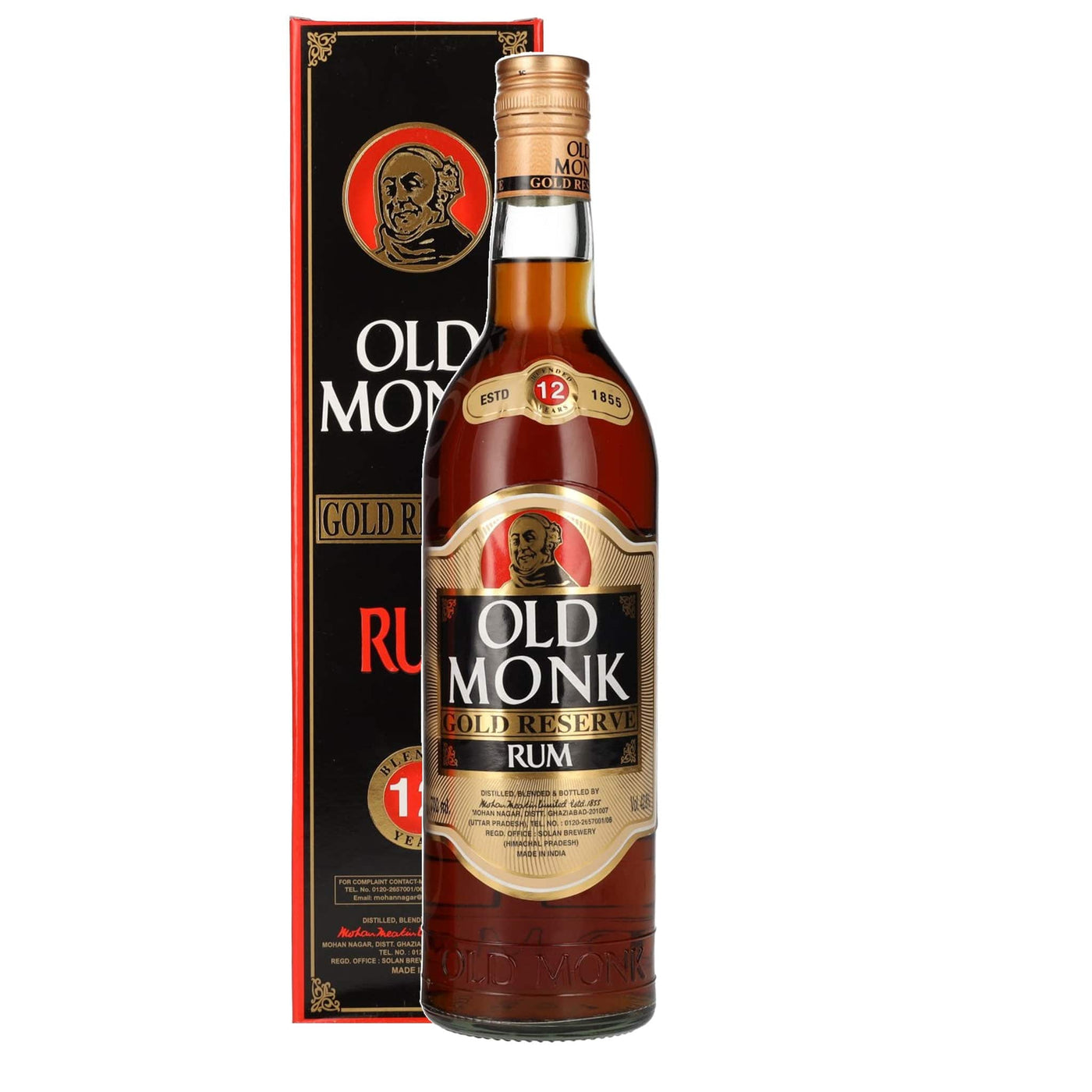 Old Monk Rum 12 Years Rum - Spiritly UK
