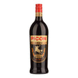 Bottle of Picon Amer Liqueur, a non-agency bitters in a clear glass bottle with a colorful label, displayed on a wooden surface.