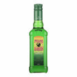 Pisang Ambon Liqueur bottle by Pisang Ambon, featuring green and yellow label with clear glass showcasing the liqueur inside.