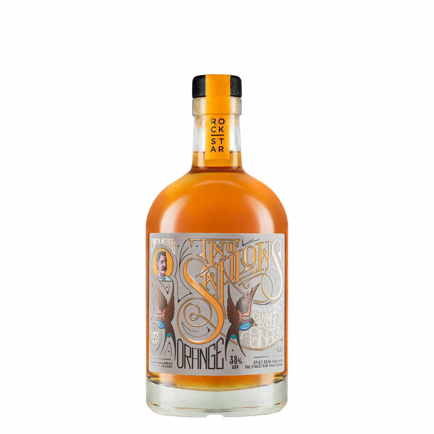 Rockstar Two Swallows Orange & Ginger Rum - Spiritly