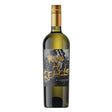 Run By Rebels Viognier white wine from Pattison & Co, featuring a clear glass bottle with a golden-yellow wine inside.