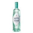 Bottle of Rutte Dutch Dry Gin, a non-agency gin, with clear label and distinctive packaging.