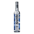 Bottle of Sagatiba Cristalina Cachaca, a clear Brazilian spirit, displayed with its label visible in the image.