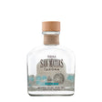 Bottle of San Matias Tahona Tequila by Broker's, showcasing clear glass and label, premium non-agency tequila for sipping or mixing.