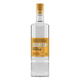 Bottle of Sobieski Superior Vodka, a non-agency vodka brand, with clear label and transparent glass bottle.