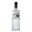 Clear bottle of Suntory Haku Vodka with minimalist label, showcasing the Japanese non-agency vodka brand.