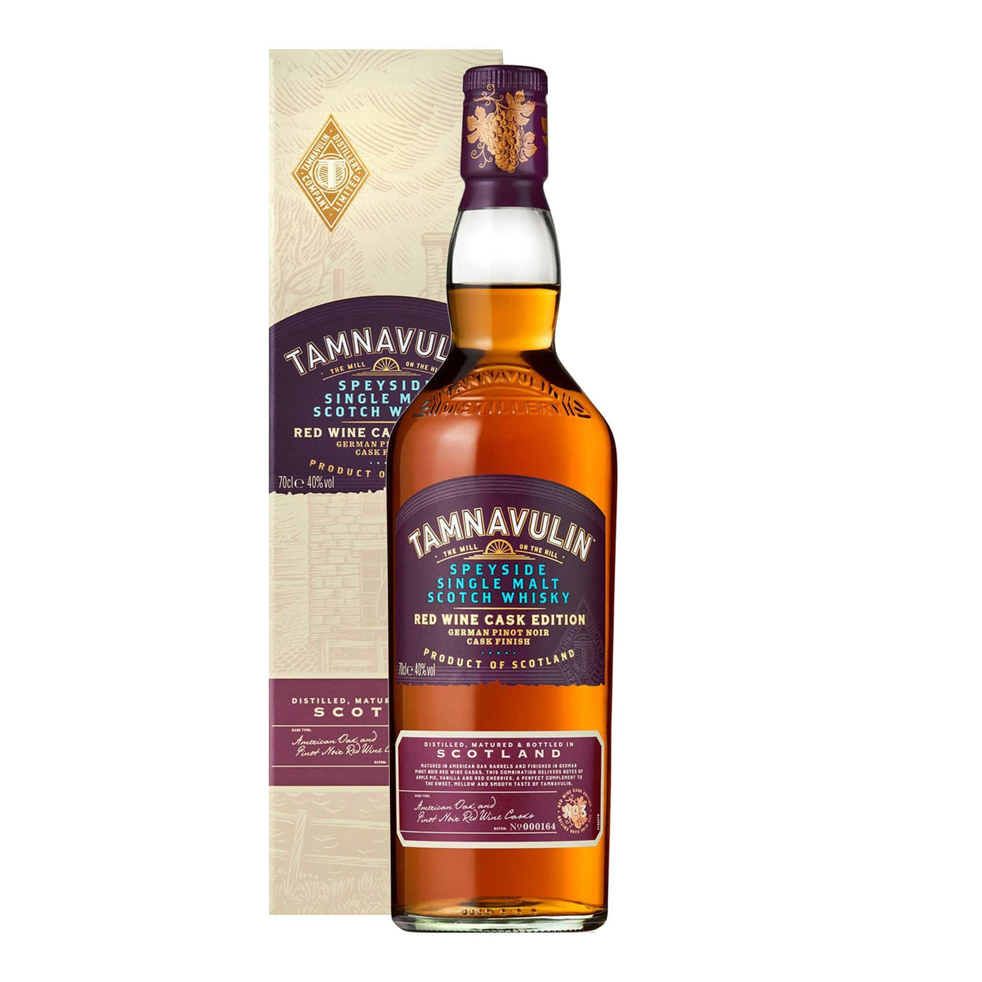 Tamnavulin Red Wine Cask Edition Whisky - Spiritly