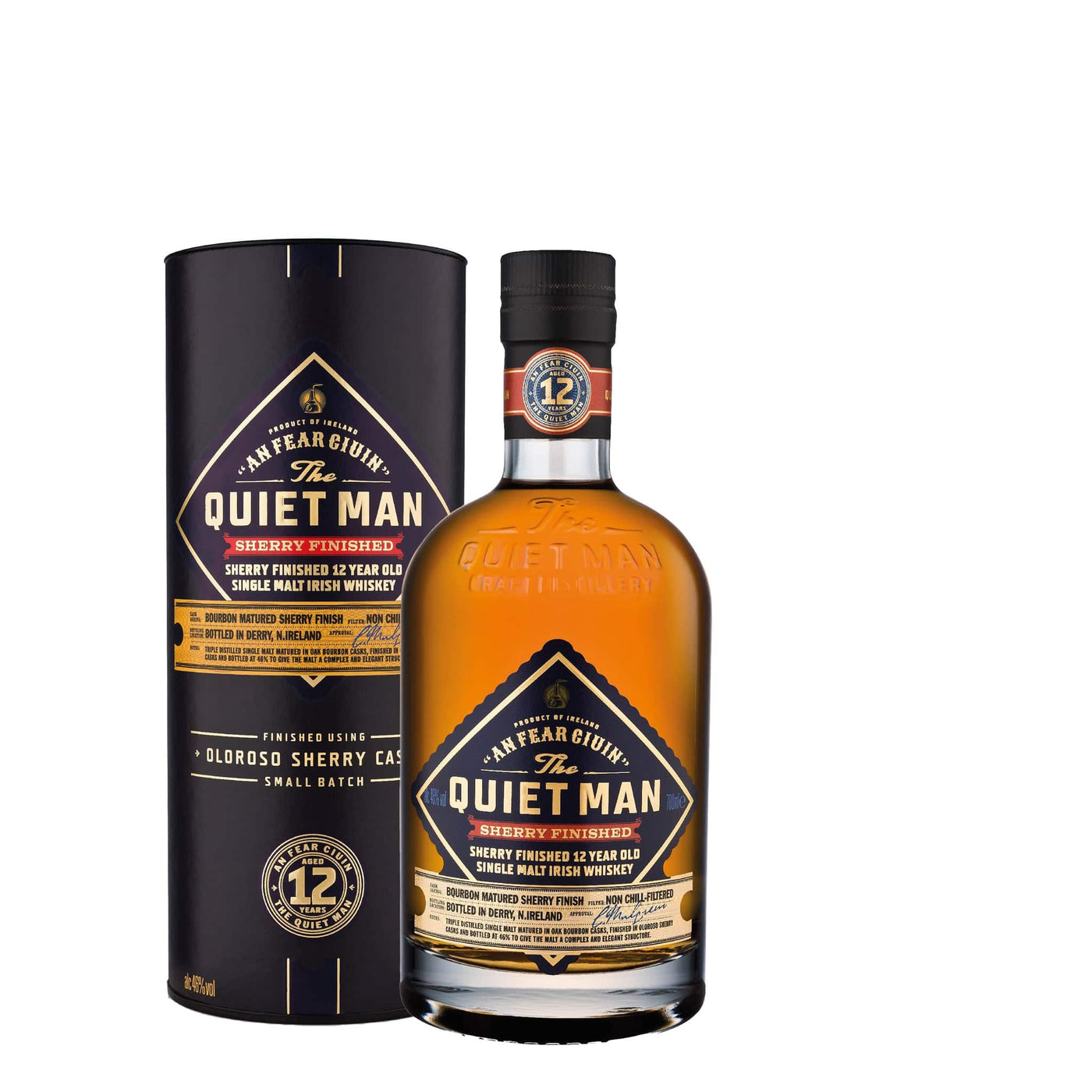 The Quiet Man 12 Year Old Sherry Finish Whiskey - Spiritly