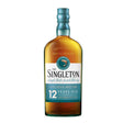Bottle of The Singleton Of Dufftown 12 Years Whisky, non-agency single malt Scotch whisky in a clear glass bottle.